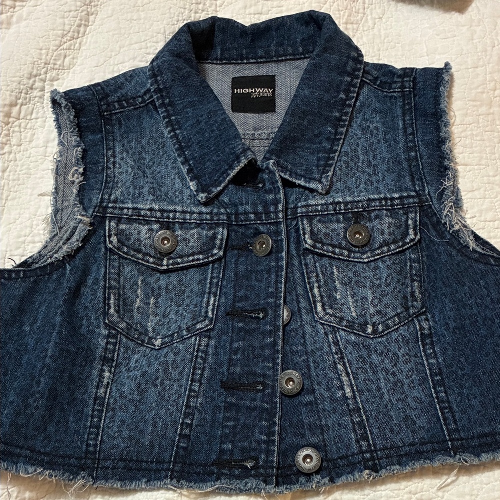 Highway Jeans Dark Blue Sleeveless Vest